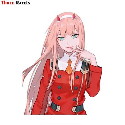 Three Ratels FC276 Darling In The Franxx 02 Zero Two Waifu аниме  велосипедные наклейки на автомобиль мотоцикл чемодан | AliExpress