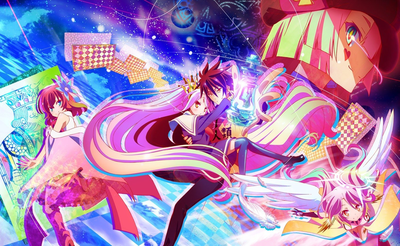 Обои на рабочий стол Сора / Sora и Сиро / Shiro из аниме No Game No Life / Нет  игры - нет жизни, обои для рабочего стола, скачать обои, обои бесплатно