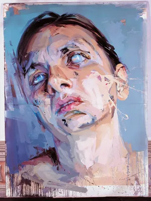 Artwork Replica Self Portrait by Jenny Saville (Inspired By) | WahooArt.com