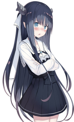 Anime girl PNG transparent image download, size: 660x1080px